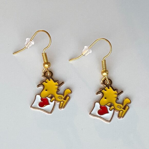 2nd Tuesday Jewelry - Handmade Woodstock Earrings STAINLESS STEEL Peanuts Snoopy